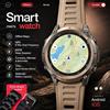 GUHUAVMI Nuovo Smartwatch 2026 con Google Maps, GPS, Tracciamento Percorsi, Mappe Offline, Bussola, Fitness Tracker, Chiamate BT, Robusto per Esterni, HD, da Uomo