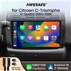 AWESAFE Wireless CarPlay Android Auto per Citroen C4 2004-2009 Autoradio Lettore Multimediale Stereo Wi-Fi Navigazione GPS 2 Din Autoradio Sistemi Intelligenti per Auto 1280*720 IPS Unità Principale