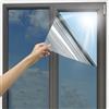 BUNPIG Pellicola per Finestre Unidirezionale, Effetto Specchio per Casa e Ufficio, Adesivo Riflettente Anti-UV per Porte in Vetro