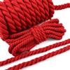 Meetee Corde in Cotone Rosso da 5-20 Metri, Corda Intrecciata a 3 Fili da 5-20mm per Cinghie di Borse, Corde per Tessitura, Corda per Macramè, Accessori Fai-da-Te