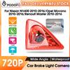 podofo Telecamera posteriore Podofo per luce freno, impermeabile IP, visione notturna HD, telecamera di retromarcia, montaggio diretto per Nissan NV400 Opel Movano Van 2010-2016, terza luce freno, telecamera