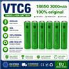 Disponibile in UE, Consegna Rapida UE, Batteria Li-ion 18650 3.7V 3000mAh 30A ad Alta Scarica, Ricaricabile, Compatibile US18650 VTC6 per Torce, Giocattoli, Utensili Elettrici