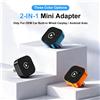 VCARLINKPLAY Adattatore Vcarlinkplay 2-in-1 per CarPlay Wireless e Android Auto, Dongle CarPlay Plug & Play che converte il CarPlay cablato in wireless, Connessione automatica rapida, Senza perdita di dati,