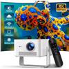 Magcubic Proiettore Magcubic HY450MAX 1100ANSI Luminoso 1080P, Auto Focus Android 14 WiFi6 Decodifica 8K Mini Proiettore per Esterni