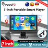 Podofo Autoradio Universale 7" HD con Schermo Touch, Lettore Multimediale Video Portatile con CarPlay Wireless e Android Auto, Navigazione