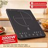 NONE Piano Cottura a Induzione Portatile da 2000W: 8 Impostazioni di Potenza e Temperatura, Pannello Touch in Vetro, 8 Modalità di Cottura, Timer 24 Ore e Blocco di Sicurezza; Compatibile con Pentole con
