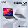 LENO Laptop Ultra Sottile da 14.1" con 16GB RAM, 2TB SSD, Intel N3700, Windows 11 Pro, Notebook per Gaming, Display 1920*1080, Computer per Ufficio e Studio