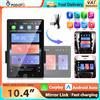 Podofo 10.4 pollici 1Din Lettore MP5 Carplay Android Auto Lettore Multimediale Schermo Rotante FM/RDS BT Mirror Link EQ Sound USB AUX Audio per Auto