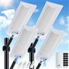 NONE Lampada Solare LED da Esterno 100000LM, Potente Lampada Solare con Sensore di Movimento, Impermeabile, per Giardino e Strada