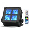 Faretto PAR Impermeabile 60W 4-LED RGBWA+UV con Controllo APP e DMX512 2/6/8/11CH per Feste, Concerti, Esposizioni e Illuminazione di Percorsi