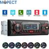 Mopect Autoradio MOPECT MP3 1 DIN Stereo Universale con Bluetooth, USB, AUX, Ingresso TF, Telecomando e Luci Radio a 7 Colori