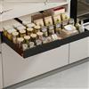 HiMISS Organizzatore per armadietti estraibili HiMISS, adesivo, constraibile e rimovibile, cassetti estraibili per armadietti in cucina, dispensa o bagno
