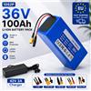 Makita Batteria per Scooter Elettrico 36V 100000mAh 10S2P, Pacco Batteria agli Ioni di Litio per E-bike da 500W con BMS, Consegna Rapida UE
