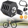 NONE Lucchetto Pieghevole per Bicicletta, Lucchetti per Mountain Bike, Antifurto Resistente, Catena ad Alta Sicurezza per Moto e Monopattini Elettrici