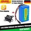 LOLRKO Batterie Ricaricabili 100% Nuove 7S3P 18650 24V 50000mAh, Batteria al Litio 24V per Sedia a Rotelle, Pacco Batteria 7s3p per Bicicletta