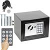 HGTUGO Cassaforte Digitale da 4,6L con Chiave ed Elettronica, Cassetta di Sicurezza per Contanti e Gioielli, Cassetta di Sicurezza Commerciale con Doppio Metodo di Apertura