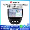 Junsun Autoradio Junsun Wireless CarPlay Android Auto per Peugeot 107 Toyota Aygo Citroen C1 2005-2014 2 DIN Stereo Multimediale con Ventola di Raffreddamento Integrata Sistemi Intelligenti Touch Screen