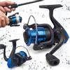 NONE Mulinello da Pesca Spinning con Filo, 3 Cuscinetti in Acciaio Inossidabile, Sistema a Bobina Libera con Frizione Anteriore, Rapporto di Trasmissione 5.2:1, Mulinello Leggero e Compatto da 135g con