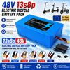 Batteria di alimentazione 48V 13S8P 100Ah 18650 Pacco batterie ricaricabili agli ioni di litio ad alta potenza con BMS per moto, scooter, bicicletta