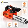 CONENTOOL Motosega a Benzina Portatile 25CC 11.500 RPM Barra Guida 12'' Motosega a 2 Tempi Catena in Acciaio 65Mn per Taglio Legna da Ardere Giardino Fattoria Esterni