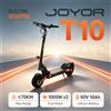 JOYOR Monopattino Elettrico Joyor T10, Batteria 60V18Ah, Motore 1000*2W, Velocità Massima 60 Km/H, Monopattino Elettrico Pieghevole, Monopattino Fuoristrada, Pneumatico da 10''