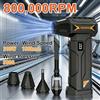 NONE Ventilatore turbo brushless 800000 giri min 200W 380G pressione vento 198km h 4 velocità condotto metallo display LED batteria 8000mAh Type C wireless portatile auto pc asciugatura animali barbecue