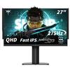 NONE Monitor Gaming KTC 27 Pollici H27E8, 275Hz OC 2K 2560x1440 Schermo IPS Veloce, 1ms, 123% sRGB, HDR400, FreeSync & G-Sync, 2*HDMI 2.0, 2*DP 1.4, 1*USB 2.0, Bassa Luce Blu e Senza Sfarfallio, Montaggio
