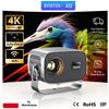 BYINTEK Proiettore BYINTEK Mini A12 Android 13 Smart Proiettore WiFi 6 Bluetooth 5.2 Auto Focus Correzione Keystone Portatile 1080P Home Theater Video 4K