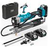 SEESII 12000PSI Kit Pistola per Grasso Elettrica 2-in-1, Innovativo Strumento per la Lubrificazione dell'Olio Facile da Usare, Macchina per Grasso ad Alta Efficienza 5.3 Oz/min con Batteria da 2.0Ah,
