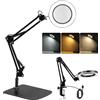 NONE Lente d'ingrandimento illuminata 72 LED 8X/10X NUOVA con USB, 3 colori LED, per saldatura, lampada da tavolo, cura della pelle e bellezza