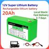 DAWEIKALA Batteria Ricaricabile al Litio Daweikala 12V 20Ah 18650 ad Alta Capacità per Illuminazione Solare Esterna e Luci LED
