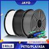 JAYO 3 Rotoli di Filamento 3D PLA/PETG/ASA 1.75mm, Materiale per Stampa 3D FDM ad Alta Resistenza e Non Tossico per Stampanti e Penne 3D