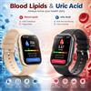 GUHUAVMI Nuovo Smartwatch per la Salute delle Donne con NFC, Airbag, Pressione Sanguigna, ECG, Diagnosi AI, Lipidi nel Sangue, Acido Urico, Chiamata SOS, Confezione Inclusa