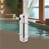 NONE Scambiatore di calore per piscina da 60kW, riscaldatore a controflusso tubo-in-tubo in acciaio inox 304, 200K Btu/H per Spa, Vasca Idromassaggio, Riscaldamento Solare, Riscaldamento a Pavimento e