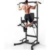 GartistGO Power Tower Multifunzione con Stazione Dip, Barra per Trazioni e Push-Up, per Allenamento Addominale e Potenziamento Muscolare a Casa