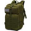 NONE Zaino tattico militare da 50 litri con sistema MOLLE anteriore e laterale, impermeabile e resistente all'usura, ideale per escursionismo, campeggio e softair