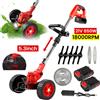Vremota Tagliaerba Elettrico a Batteria 650W 21V, Decespugliatore a Filo 18000RPM, Regolabile e Pieghevole, per Giardino, Compatibile con Batteria Makita 21V