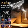 AUSYLE Proiettore LED USB con 1/2/13 Motivi di Proiezione - Luce Notturna Regolabile con Balene, Farfalle, Meduse e Stelle Marine, Regalo per Festività