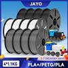 JAYO Filamento per Stampante 3D JAYO 4.4KG PETG/PLA/PLA PLUS 1.75mm, 100% Senza Bolle, Non Tossico, Materiali per Stampa 3D per Stampanti e Penne 3D