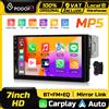 Podofo 7'' Lettore Multimediale MP5 per Auto con CarPlay Wireless, Android Auto, Sistemi Intelligenti per Auto, BT, EQ, Radio FM, Stereo, Controllo al Volante
