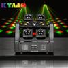 KYAAO Faro mobile LED 4in1 da 120W con laser rosso e verde, strobo e attivazione sonora DMX512 per discoteche, DJ, feste, club e matrimoni