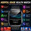 GUHUAVMI Nuovo Smartwatch Sanitario 2026 di Livello Ospedaliero con Misurazione Grasso Corporeo, ECG, Ossigeno nel Sangue, Pressione Sanguigna, Schermo AMOLED HD, Chiamate e Funzioni Sportive per Uomo