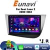 NONE Nuova autoradio multimediale Android Eunavi per Seat Leon 2005-2012 con CarPlay, 4G, WiFi, GPS, RDS, DVD e DSP.