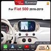 BONROAD Autoradio 7 pollici 2Din Linux Wireless CarPlay Android Auto per Fiat 500 2016 2017 2018 2019 Sistema Multimediale Intelligente per Auto Airplay Bluetooth Youtube DSP RDS Musica
