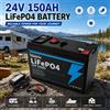 Ddadache Spedizione Gratuita: Batteria al Litio 24V 150Ah 18650 Ricaricabile per Veicoli Elettrici Solari + Caricabatterie 25.2V 2A, Batteria Adatta per Macchine per il Controllo delle Erbacce