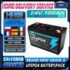 Ddadache Nuova Batteria al Litio 18650 da 150 Ah 24V Ricaricabile per Veicoli Elettrici Solari + Caricabatterie da 25,2 Volt 2 Ampere, Batteria di Alimentazione Adatta per Macchine per il Controllo delle
