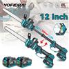 Yofidra Motosega Elettrica Telescopica Brushless da 12 Pollici 7000W, Sega per Rami Alti, Attrezzo da Giardino per Potatura Compatibile con Batteria Makita 21V