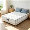 Rosahqnda Materasso a molle insacchettate Rosahqnda 90/140/160x200 cm, materasso con supporto a 7 zone, durezza H3, altezza 25 cm, alleviamento della pressione, rivestimento traspirante, certificato OEKO-TEX