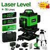 DWiusty Nuovo Livella Laser 4D a 16 Linee, Linea Verde, Autolivellante 360° Orizzontale e Verticale, Strumento Professionale per Edilizia