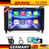 NONE Nuovo Autoradio Android 15 Touch da 9 pollici 4+64G per Mercedes-Benz Classe A W169, Classe B W245 B160 B170 B180 B200 (2004-2012), Classe V W639, Vito, Viano W906, Sprinter (2008-2011) - Supporta